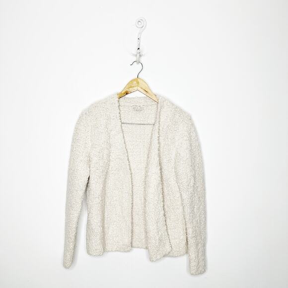 BAREFOOT DREAMS Boucle Cardi in Almond BDWNV1105 cozy open front women's XS - Picture 1 of 6